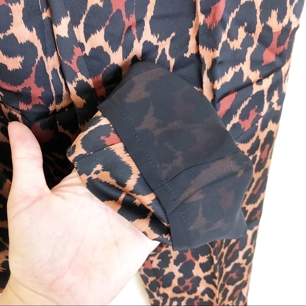 New J. Crew High-rise Wide-leg Trouser in Leopard